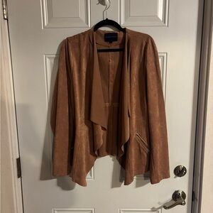 Adrienne Vittadini Dusty Rose Suede Women's Blazer